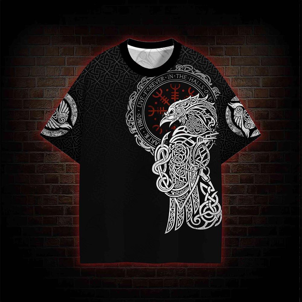 Odin Raven All Over Print T-shirt