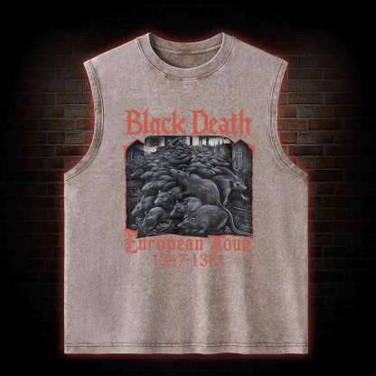 Vintage Black Death European Tour Washed Tank Top