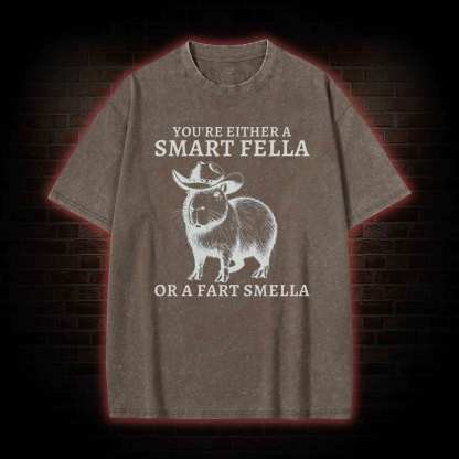 Smart Fella Capybara Washed T-shirt