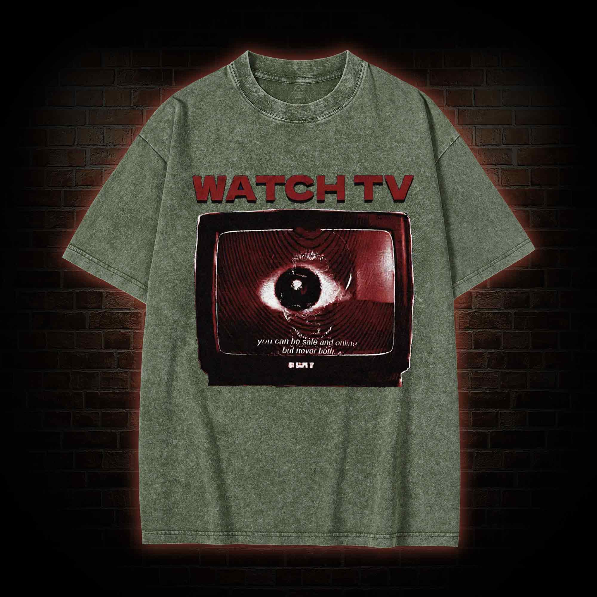 You Can be Safe & Online But Never Both Washed T-shirt