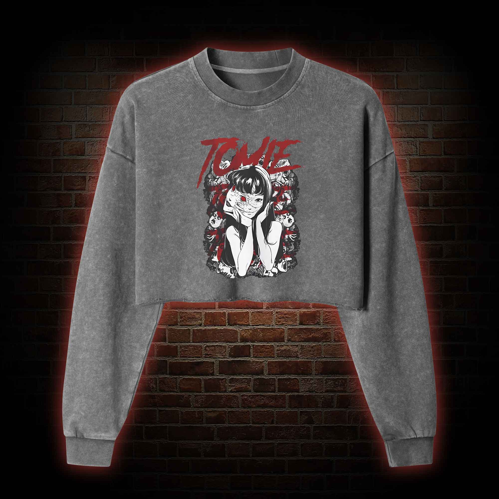 Regeneration Girl Washed Cropped Sweatshirts