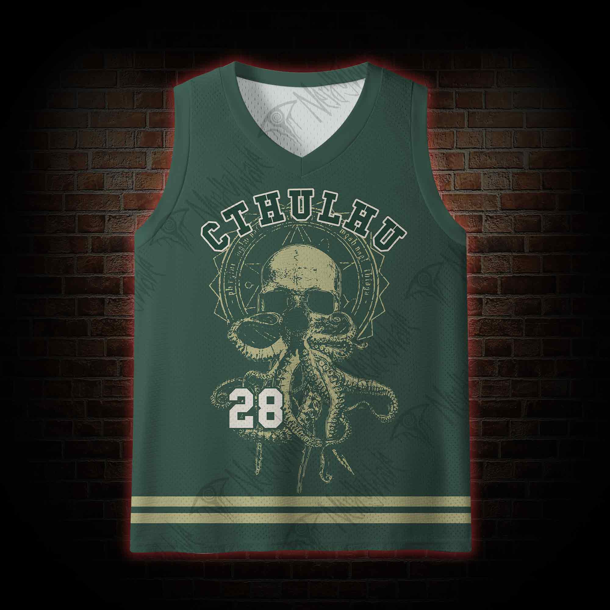 Cthulhu Vintage Mesh Jersey Tank Top