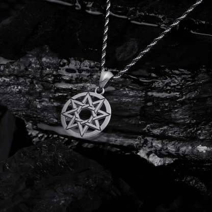 Eight Pointed Star Sculptural Necklace