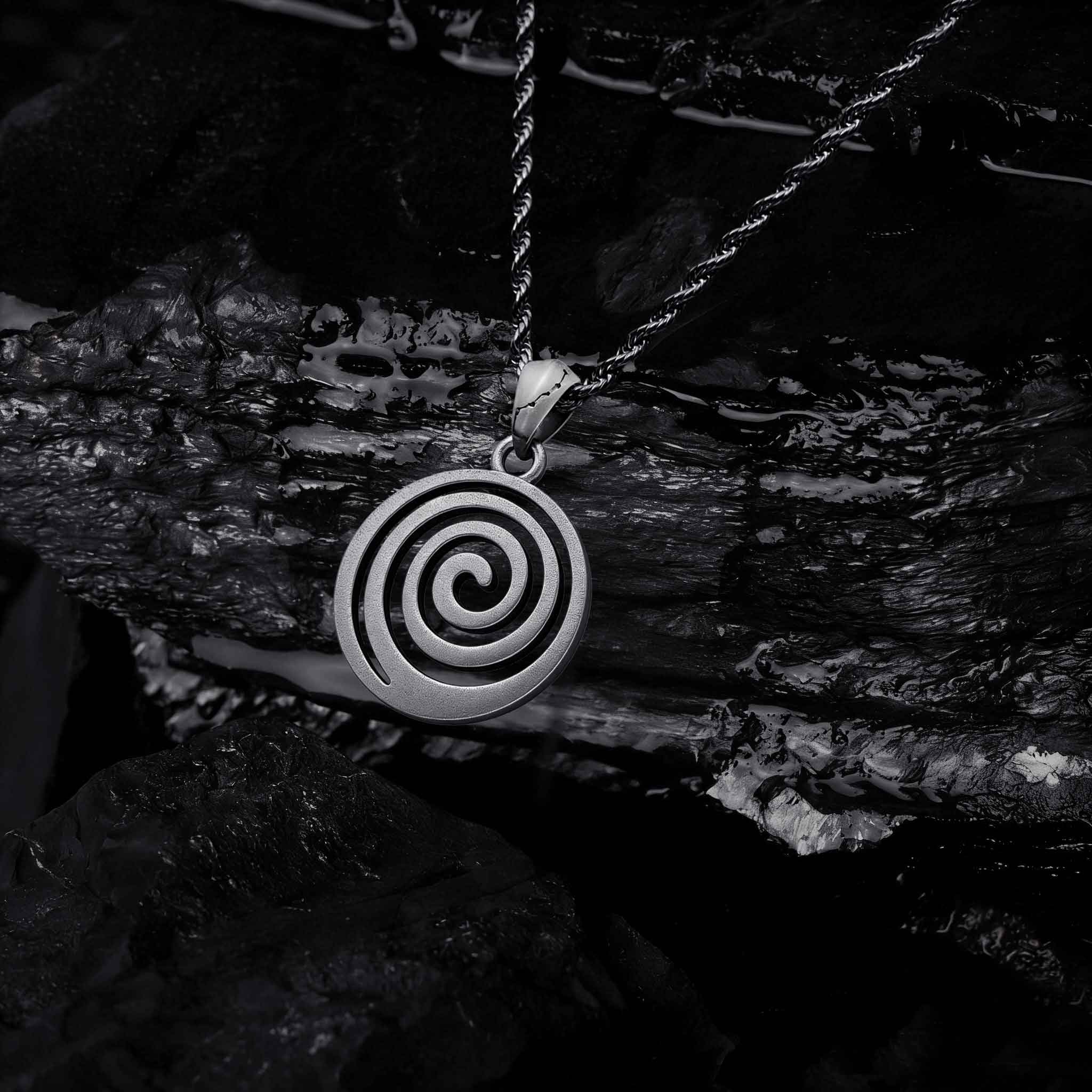 Spiral Sculptural Necklace