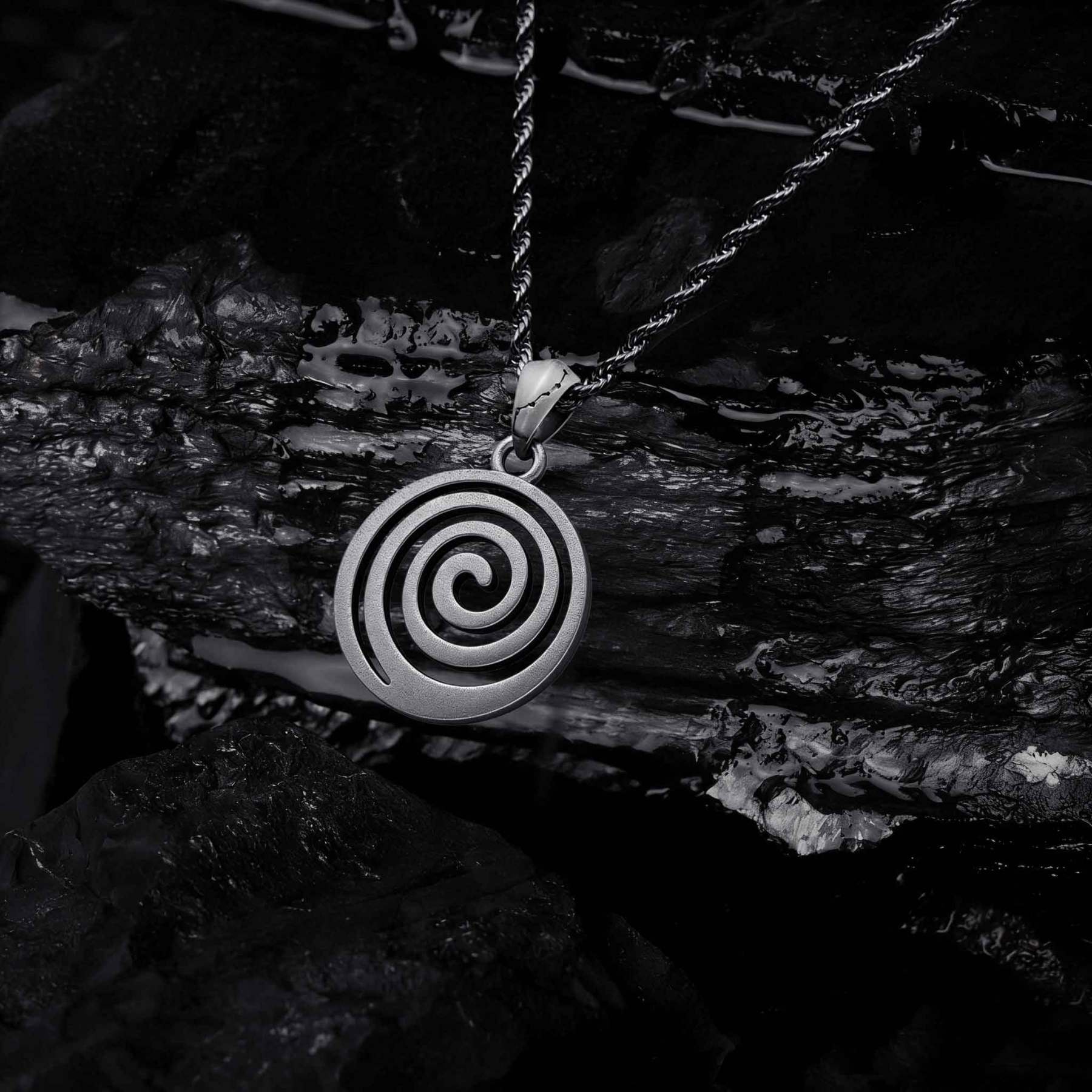 Spiral Sculptural Necklace