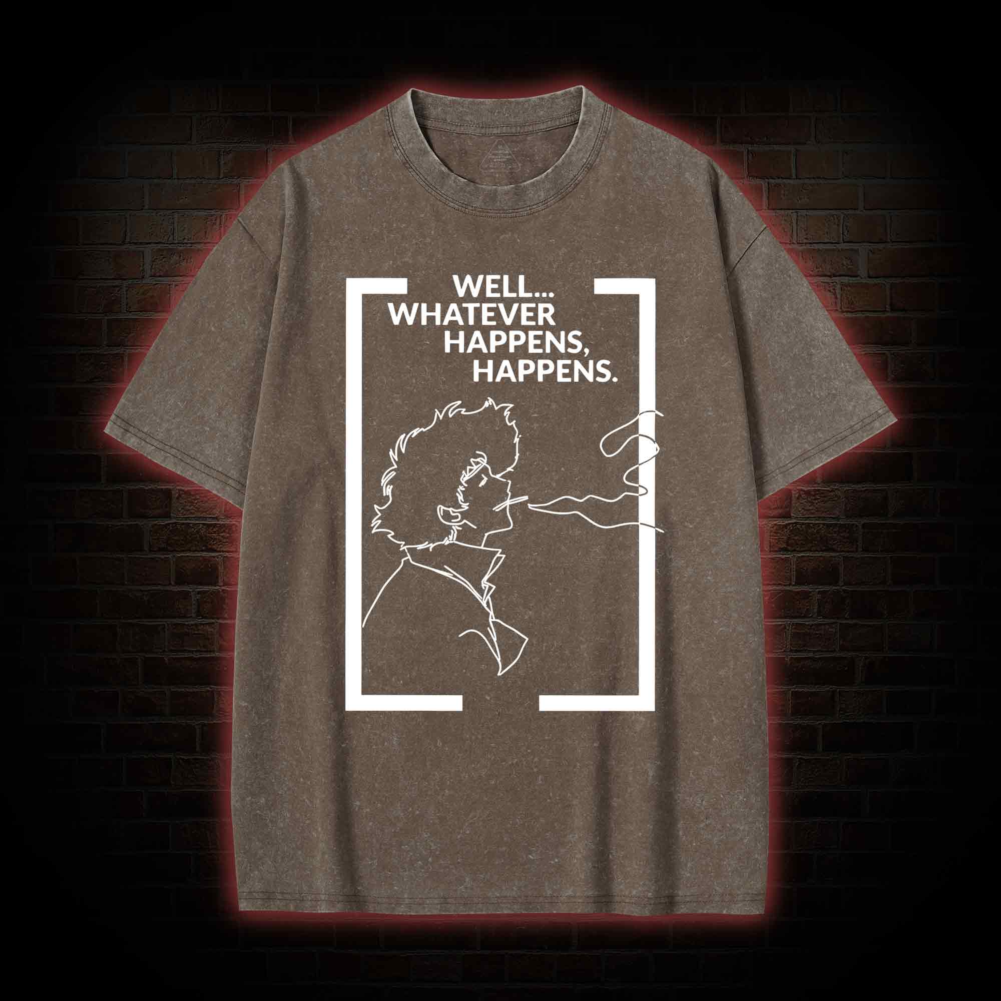 Whatever Happens Happens Washed T-shirt