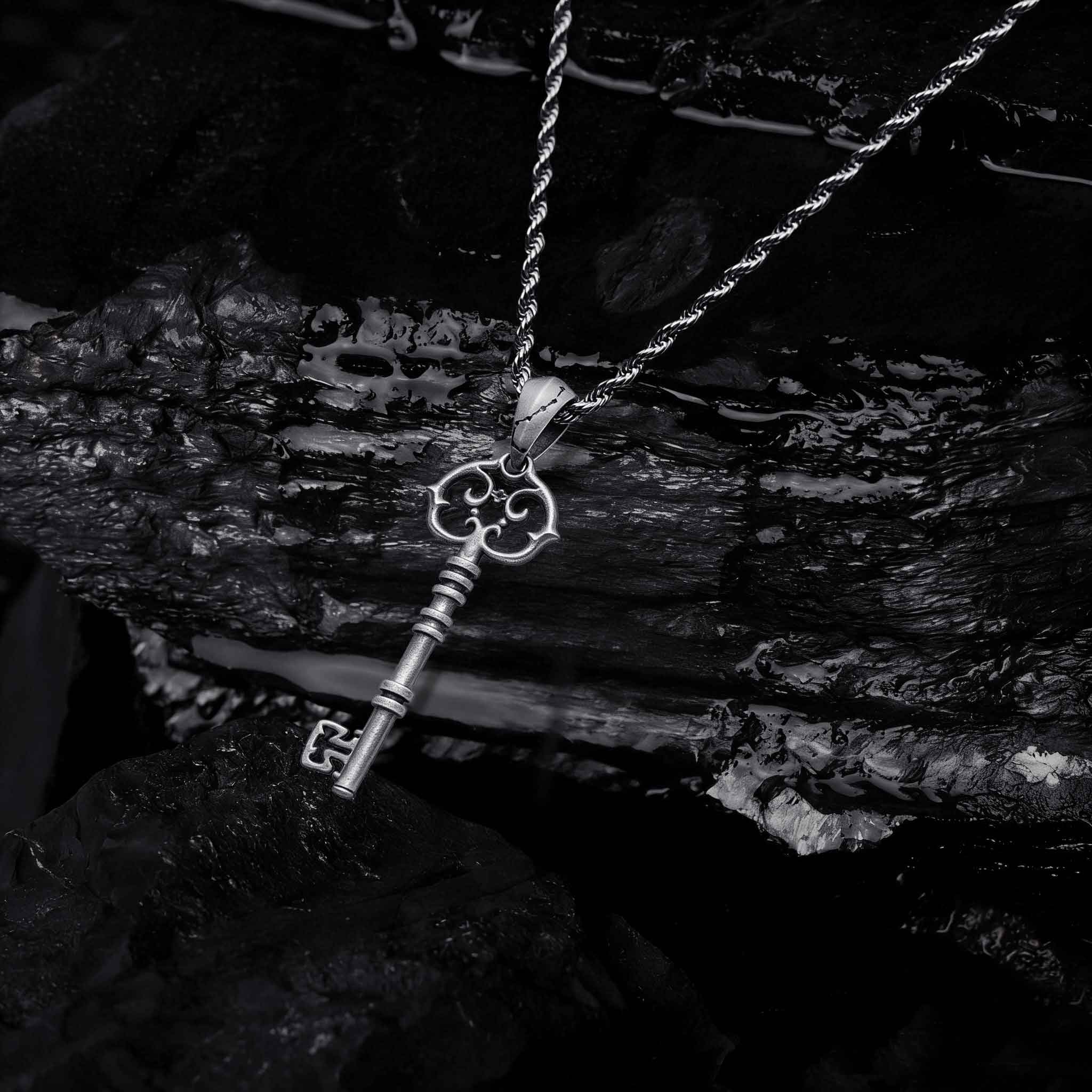 Key Sculptural Necklace