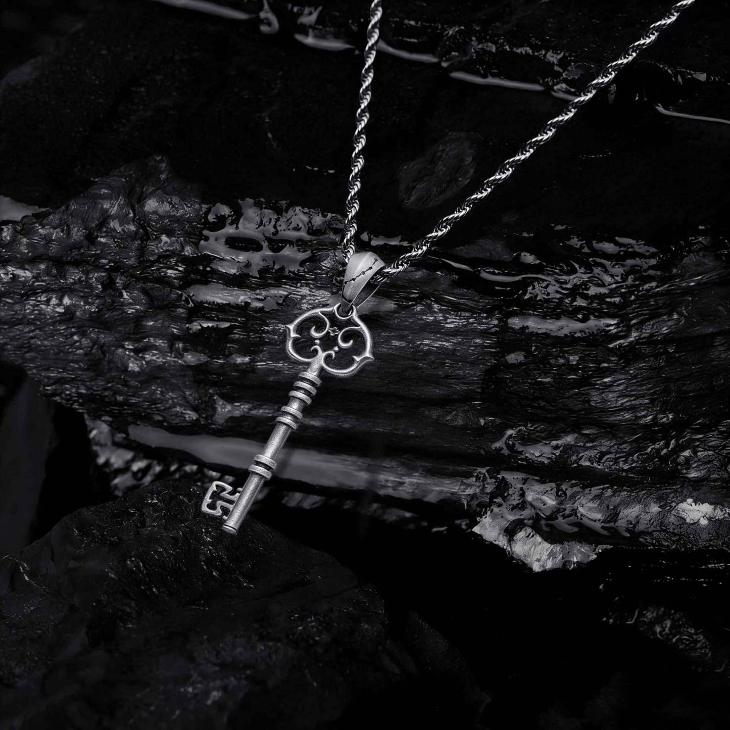 Key Sculptural Necklace