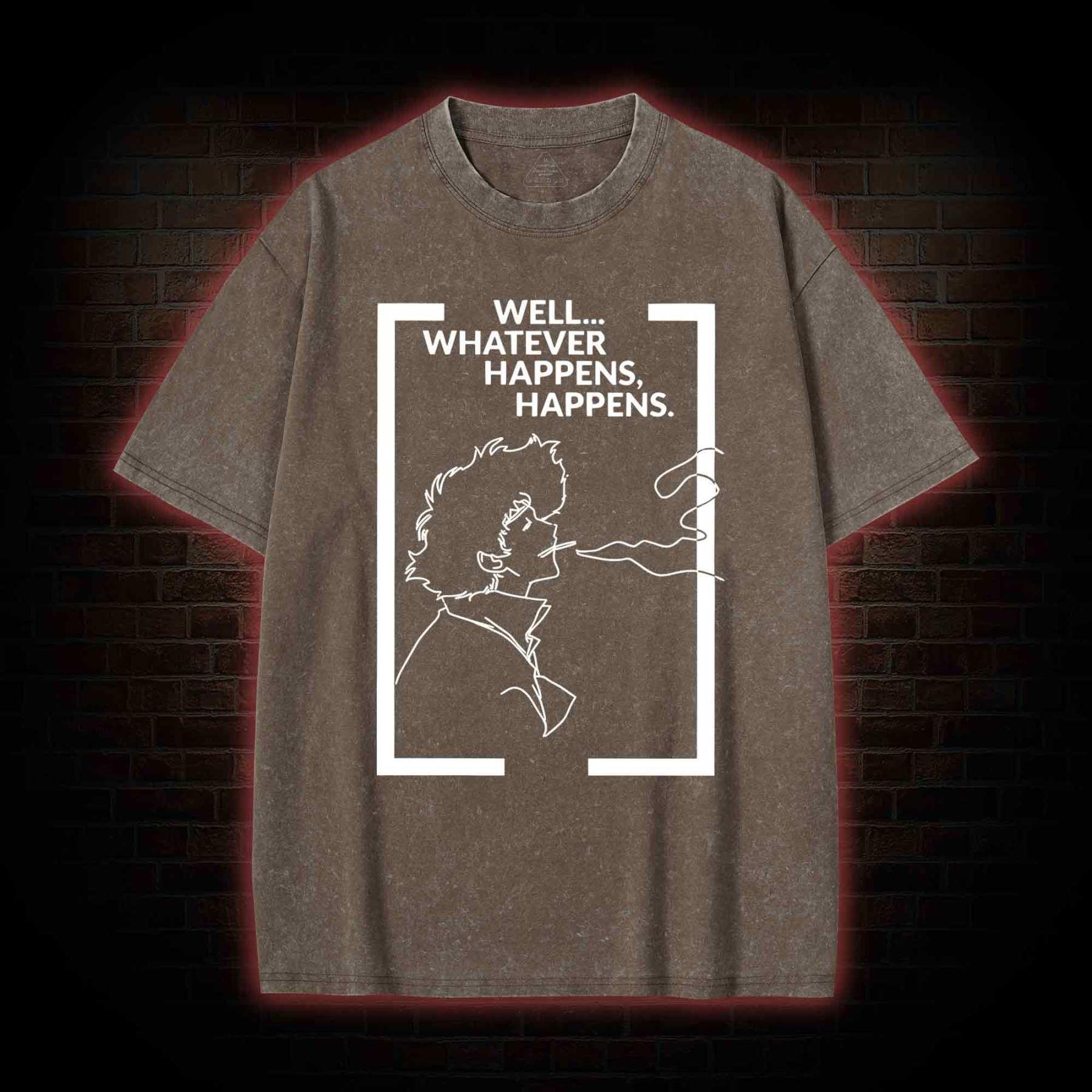 Whatever Happens Happens Washed T-shirt