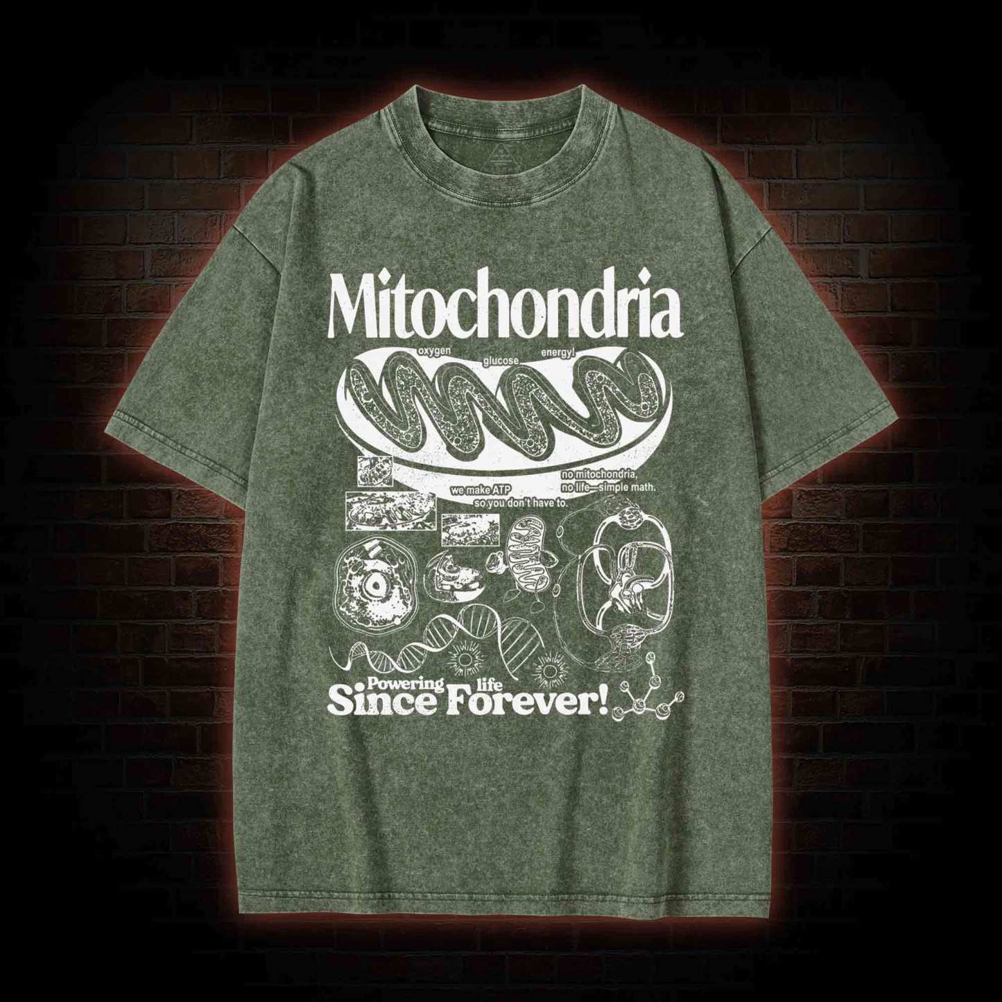 Mitochondria Vintage Washed T-shirt
