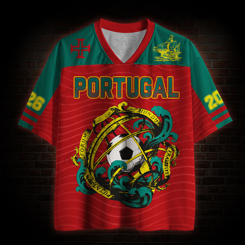 Personalized Armillary Sphere Portugal Mesh Jersey