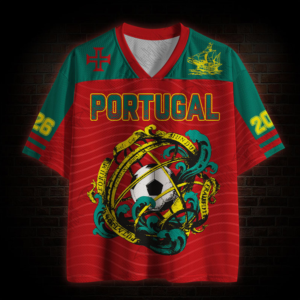 Personalized Armillary Sphere Portugal Mesh Jersey