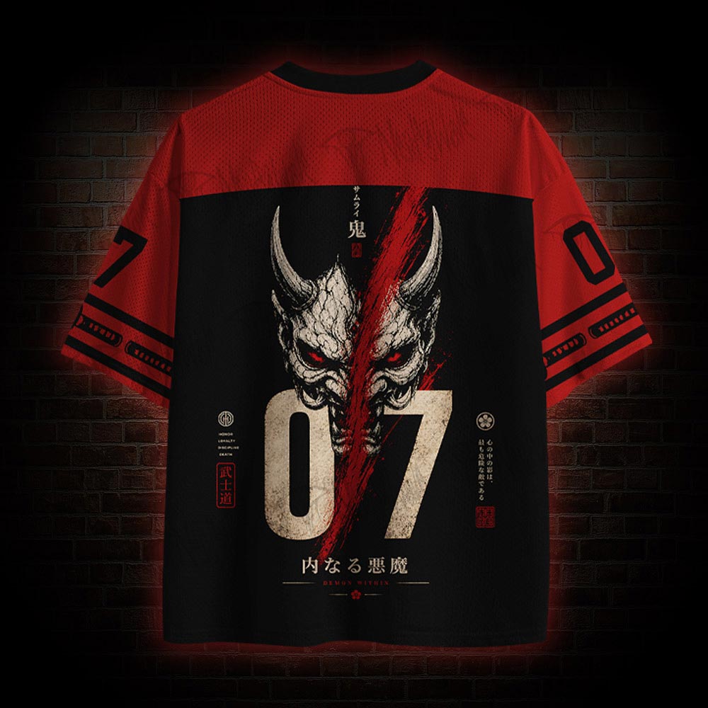 Japanese Oni Demon Mesh Jersey