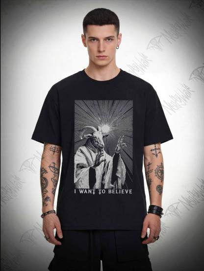 I Want to Believe Goat T-shirt