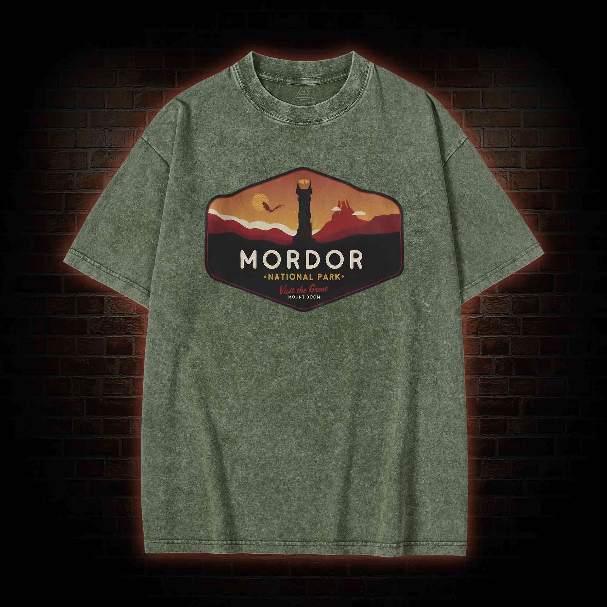 Mordor National Park Washed T-shirt