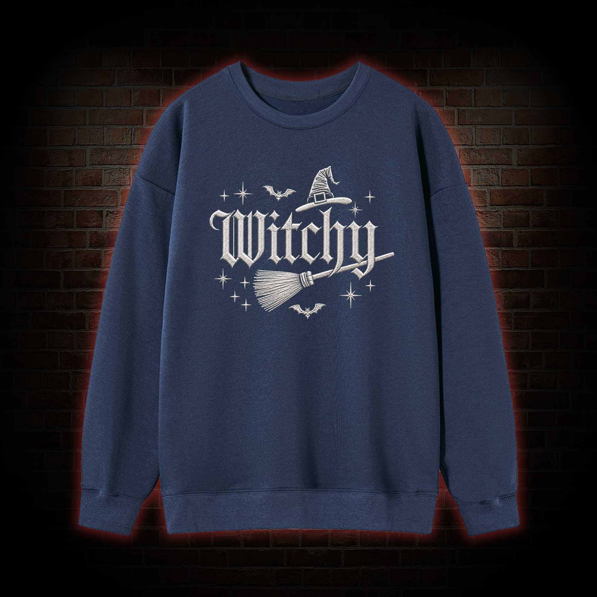 Witchy Embroidered Sweatshirt