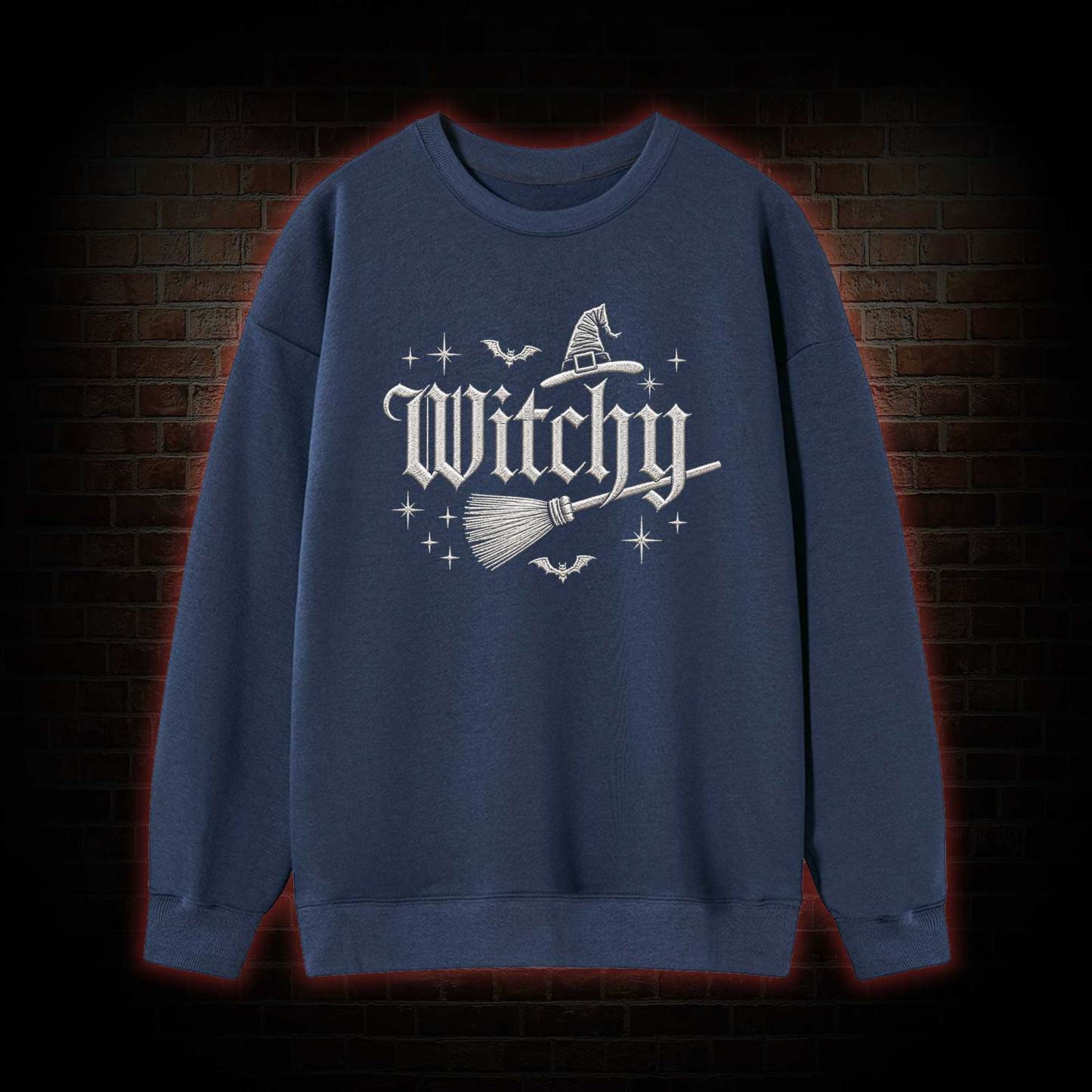 Witchy Embroidered Sweatshirt