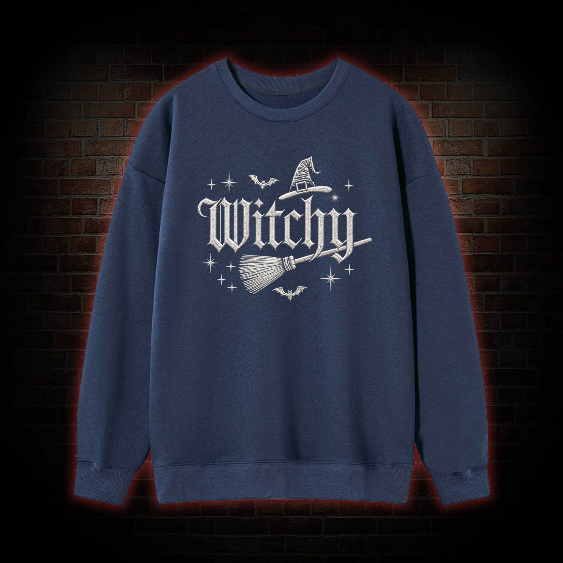 Witchy Embroidered Sweatshirt