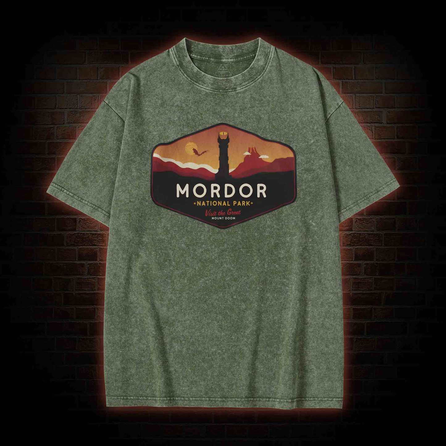 Mordor National Park Washed T-shirt