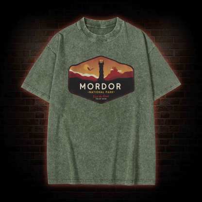 Mordor National Park Washed T-shirt