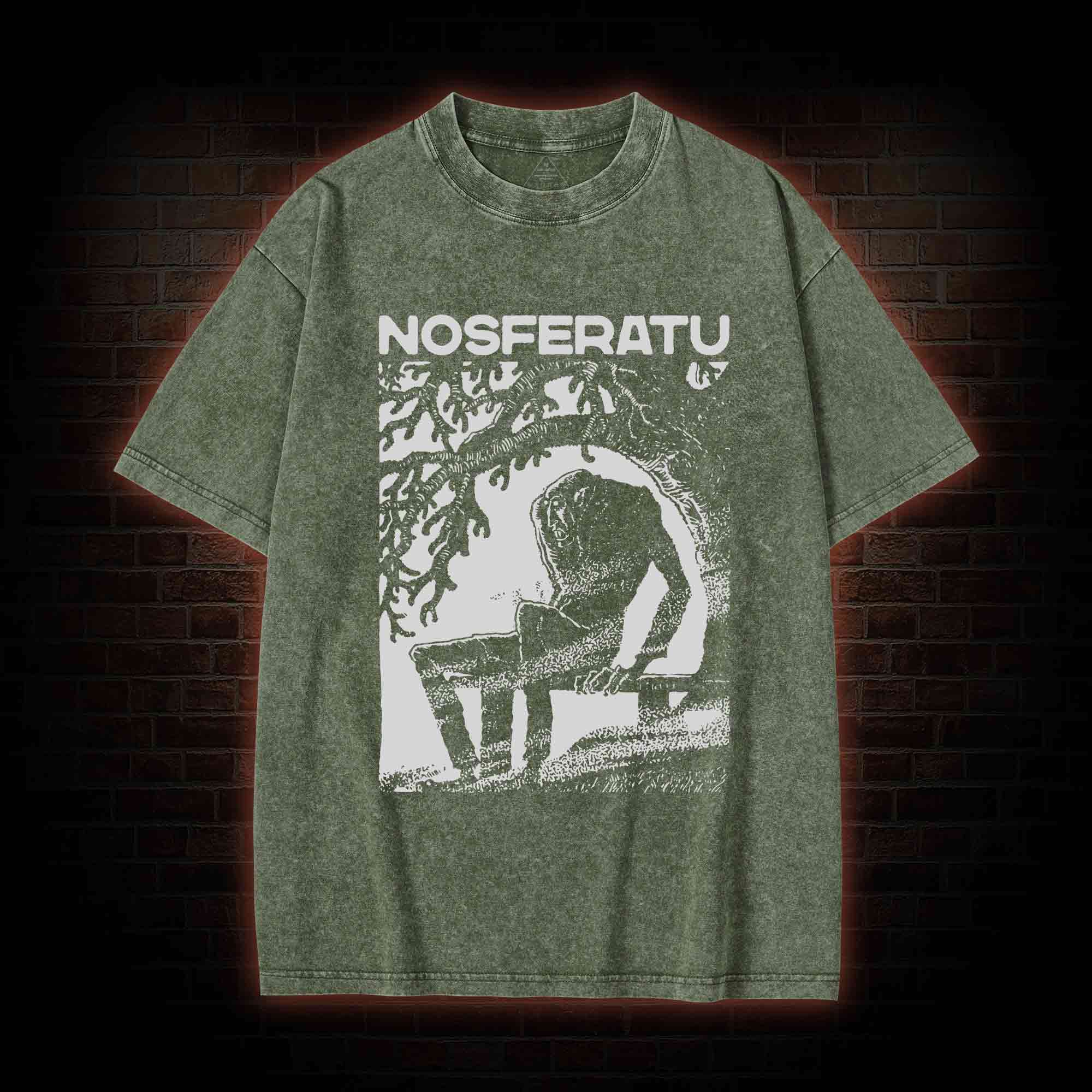 The Vampire Nosferatu Washed T-shirt
