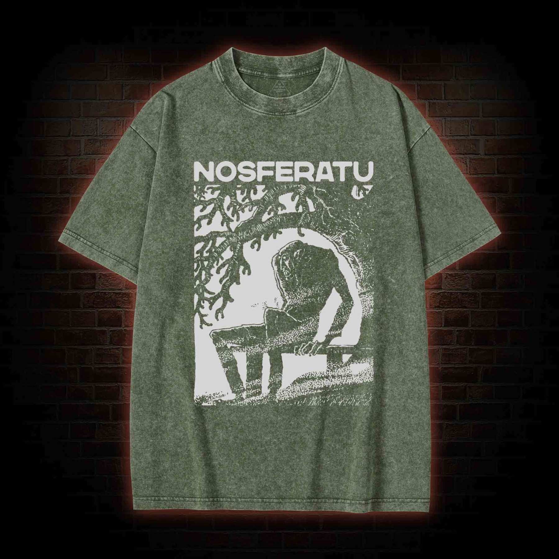 The Vampire Nosferatu Washed T-shirt