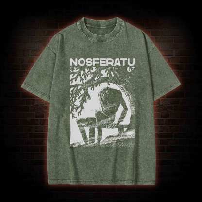 The Vampire Nosferatu Washed T-shirt