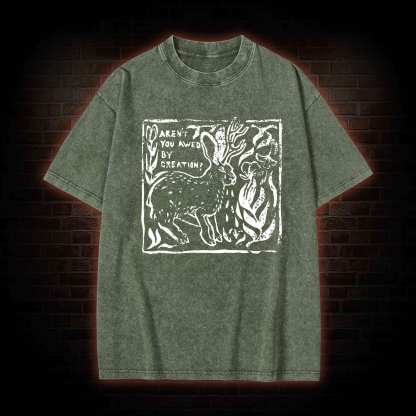 Aren't You Awed by Creation Washed T-shirt