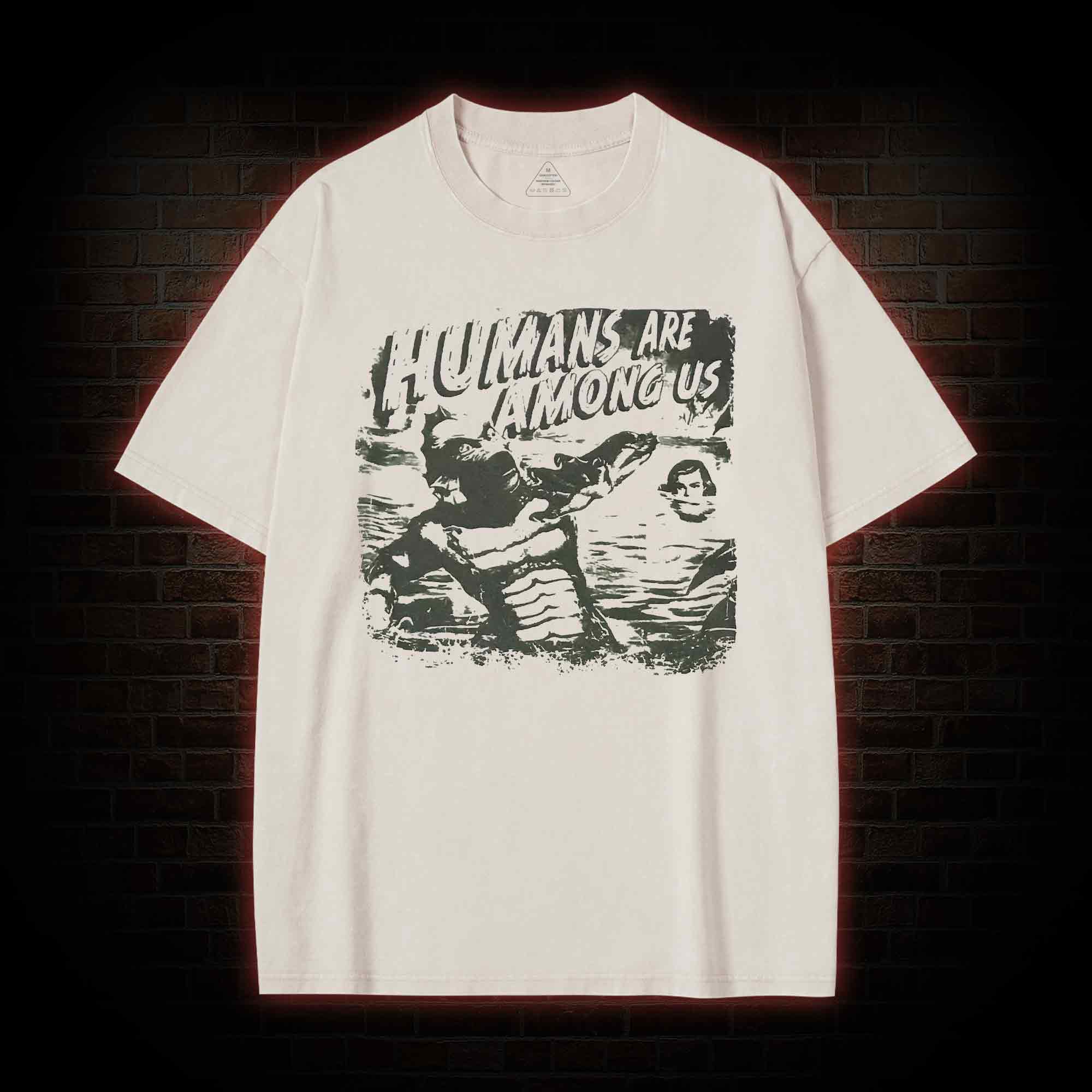 Humans are Among Us Washed T-shirt