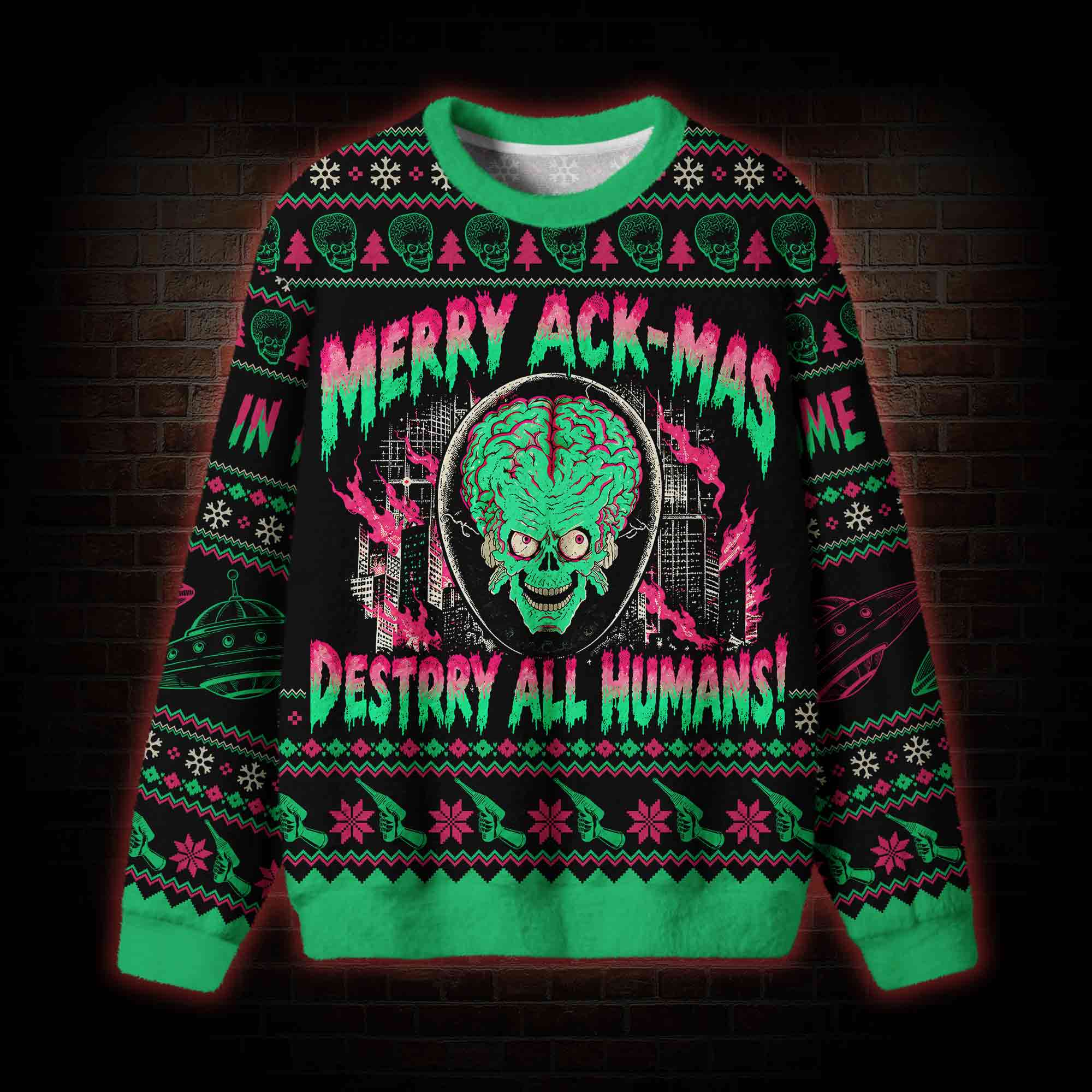 Merry Ack-Mas Ugly Sweatshirts