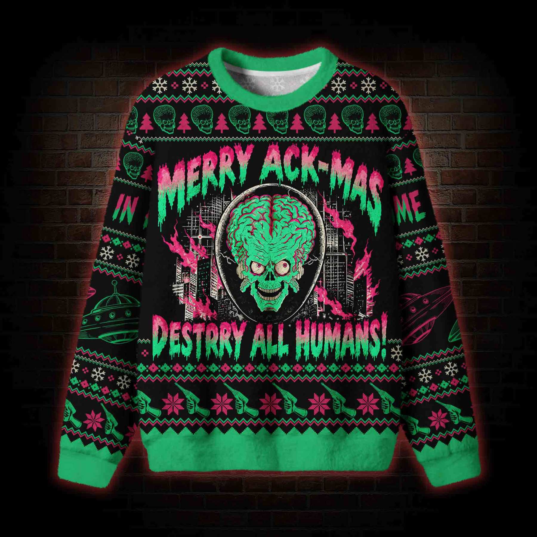 Merry Ack-Mas Ugly Sweatshirts