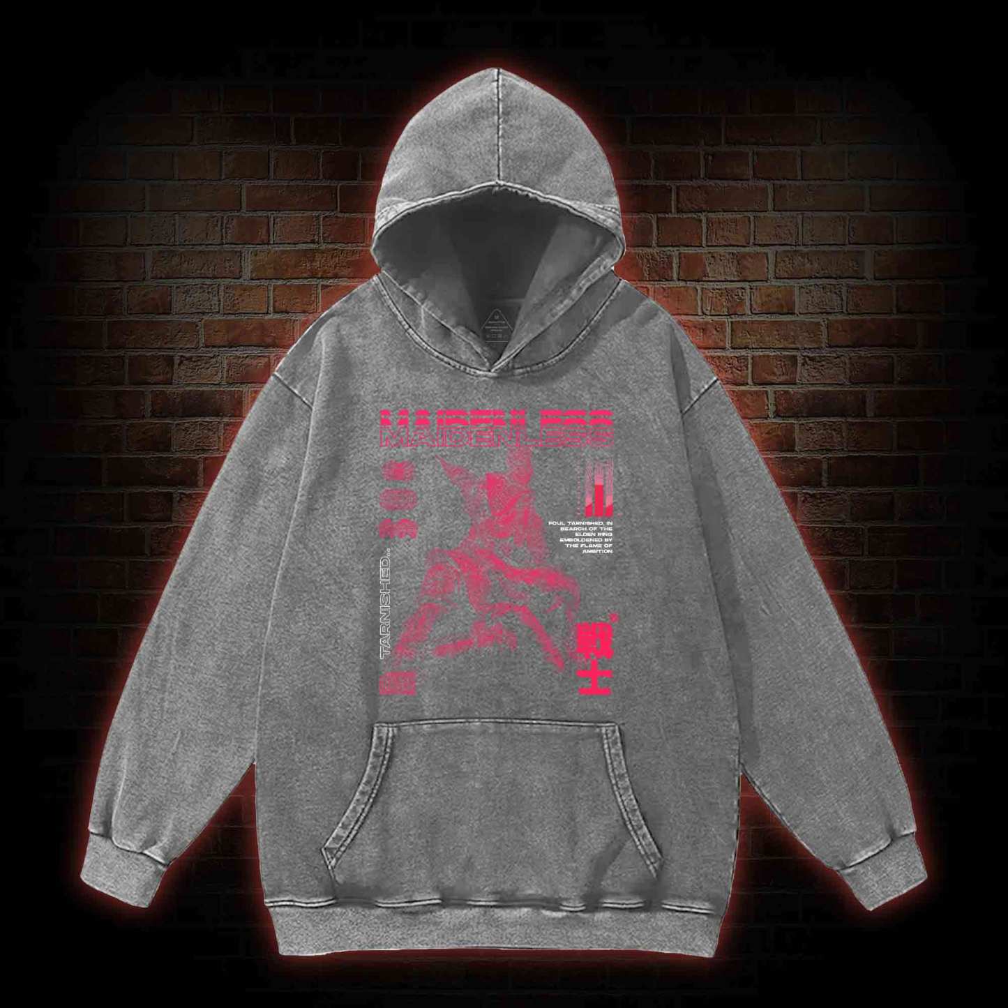 Maidenless Warrior Washed Hoodie