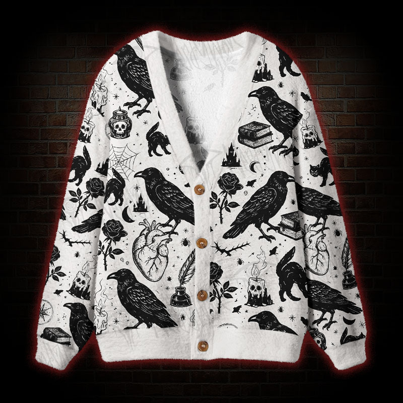 Raven Witchcraft Cardigan Sweater