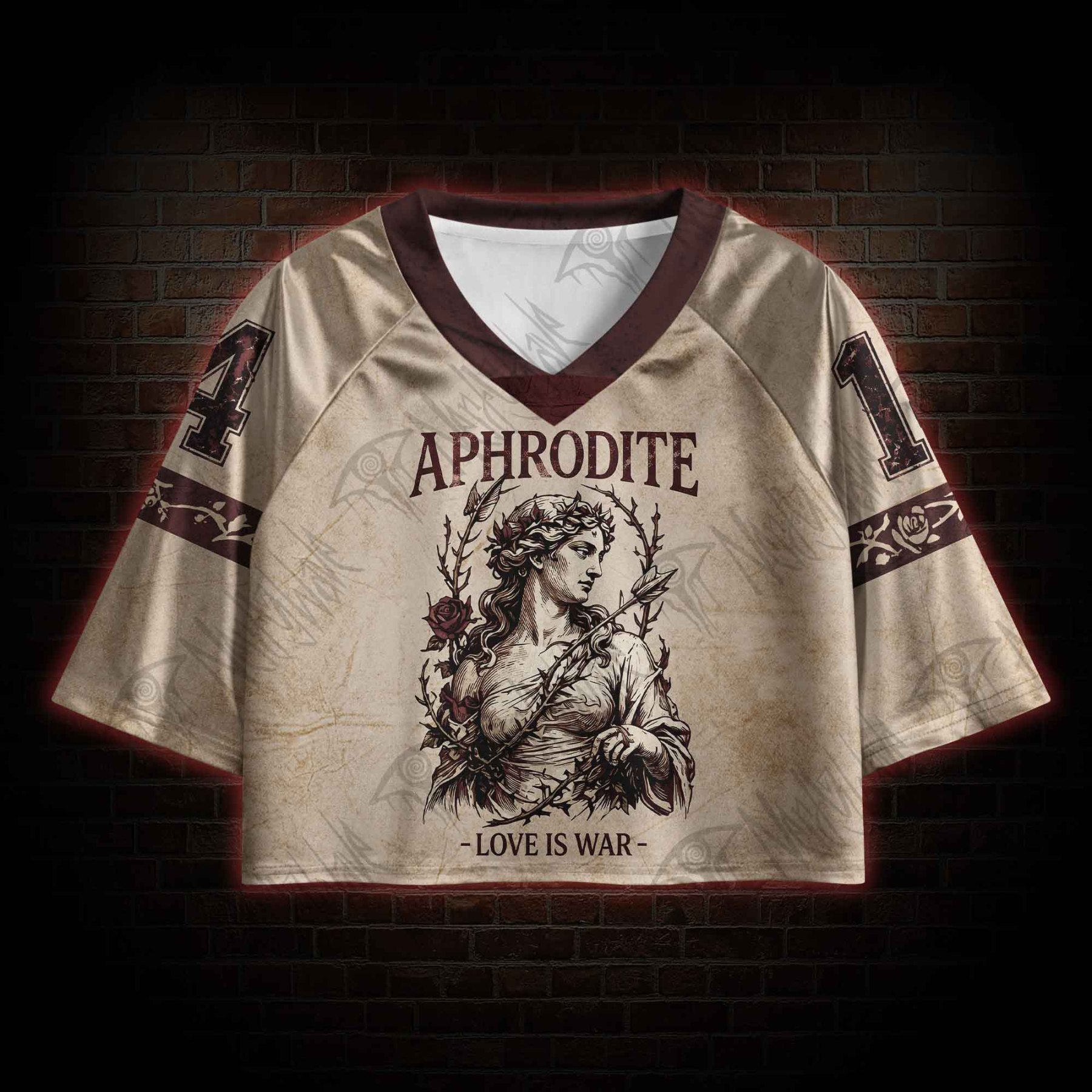 Love is War Crop Sports Jersey