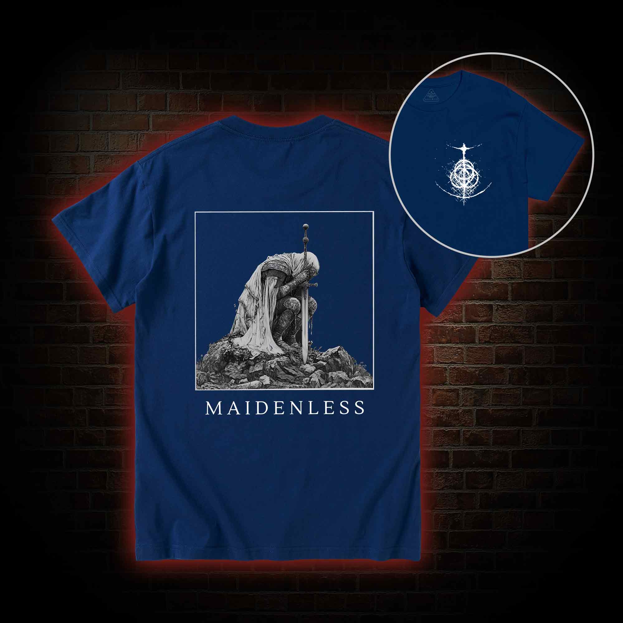 Maidenless Back Print T-Shirt