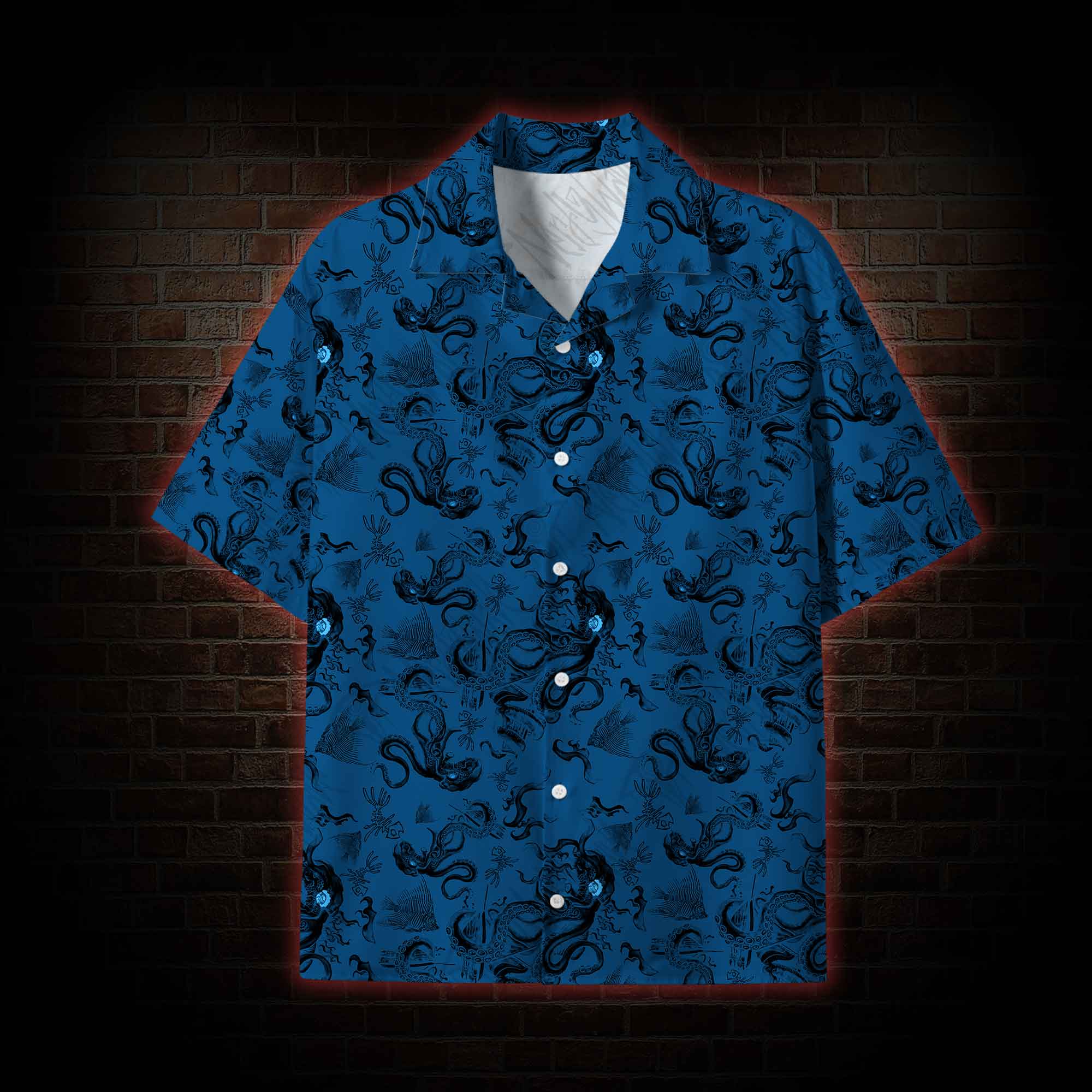 Deep Sea Monster Lightweight Hawaiian Shirt