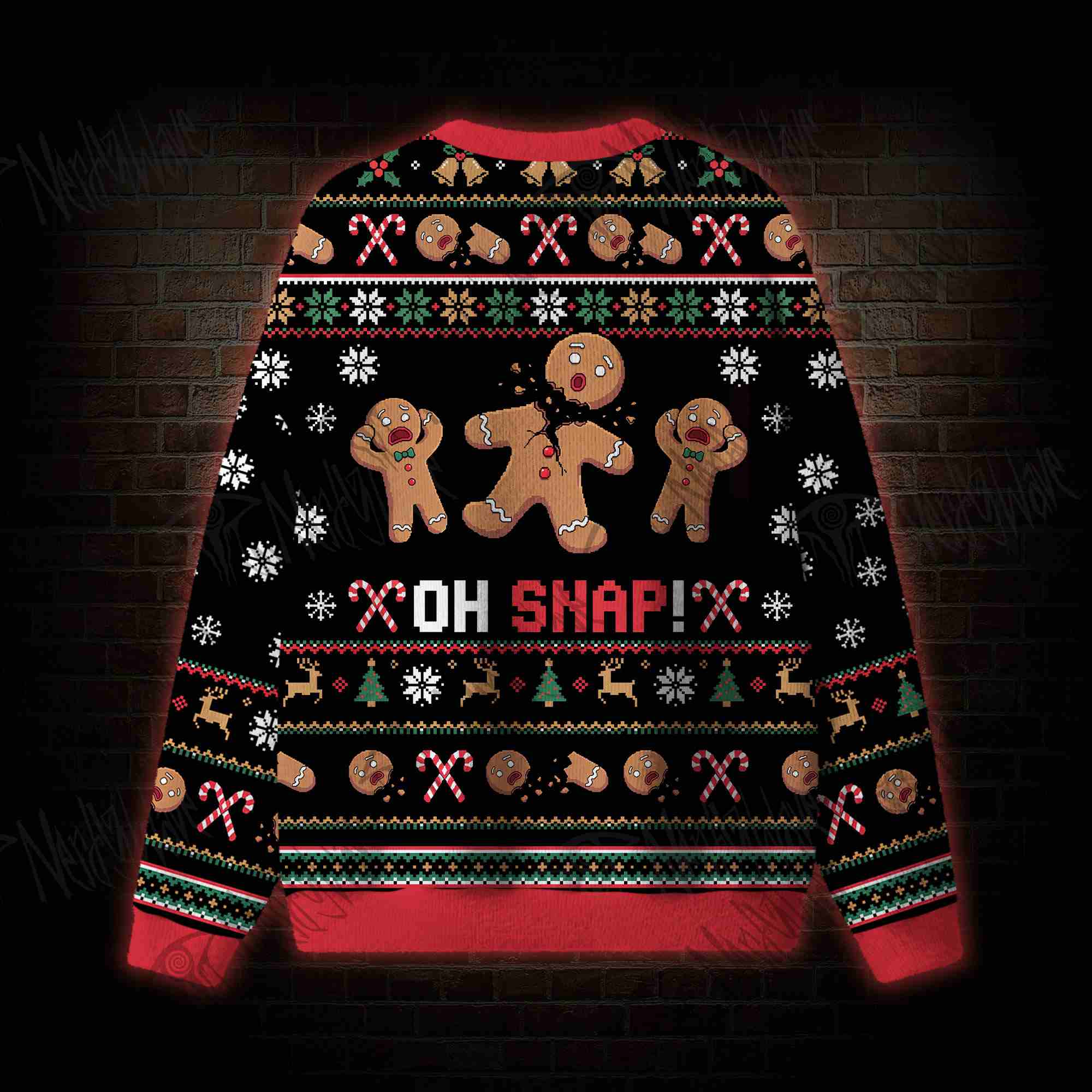 Oh Snappin Gingerbread Ugly Sweatshirts