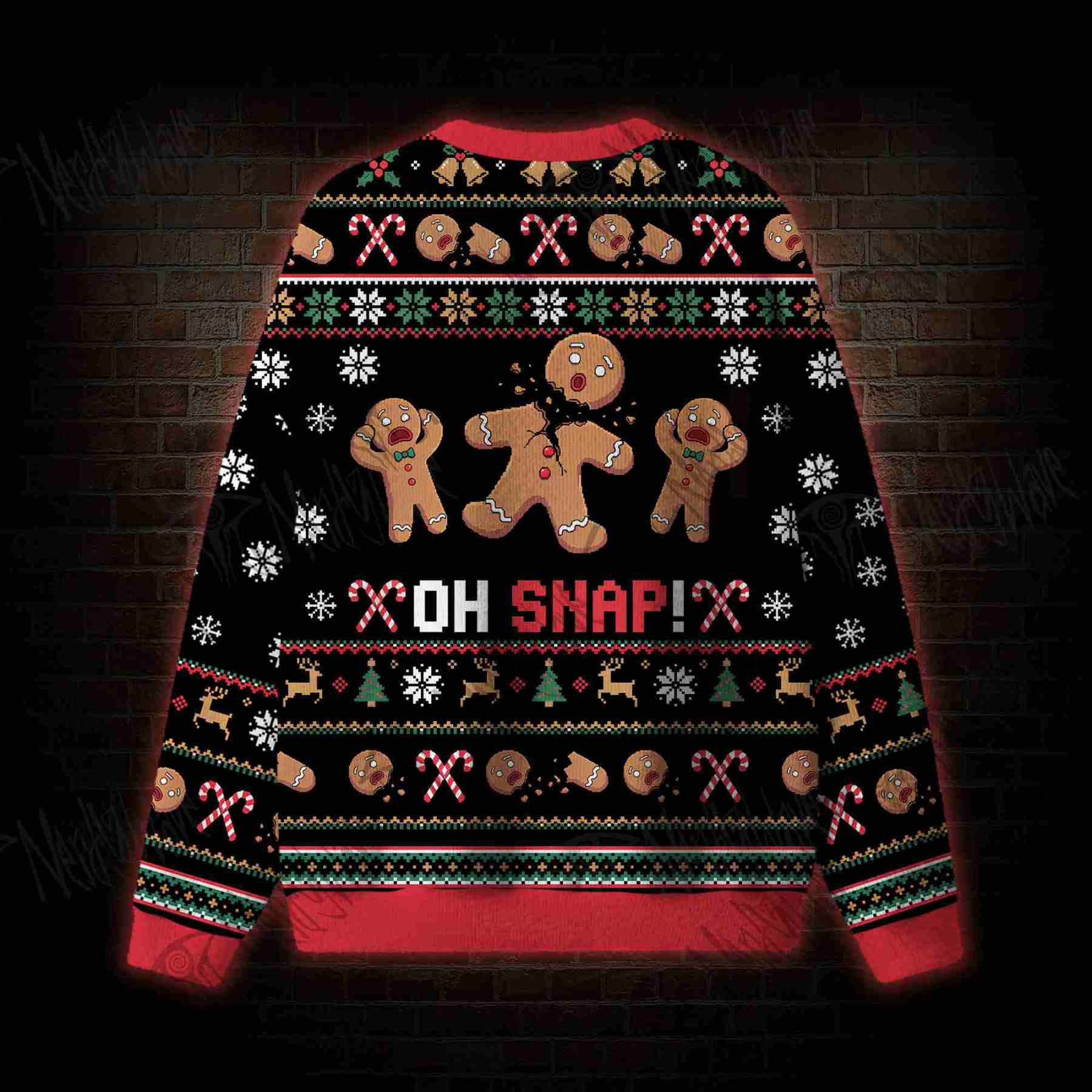 Oh Snappin Gingerbread Ugly Sweatshirts
