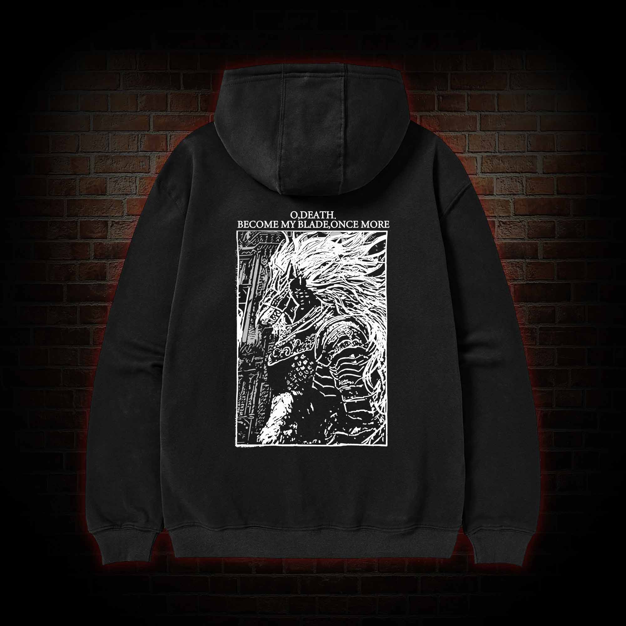 The Black Blade Zipper Hoodie