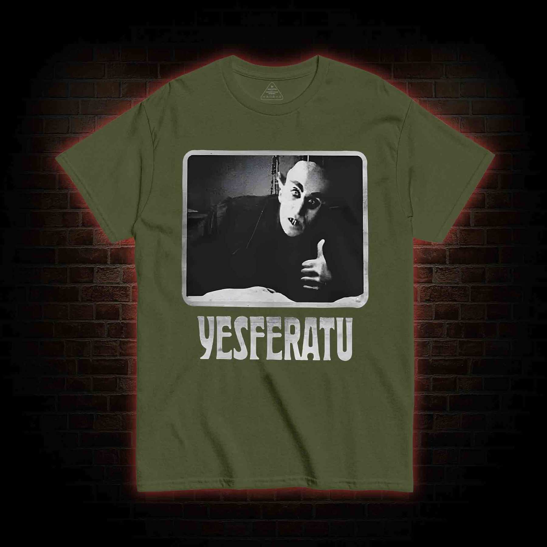 Yesferatu Funny Horror Retro T-shirt