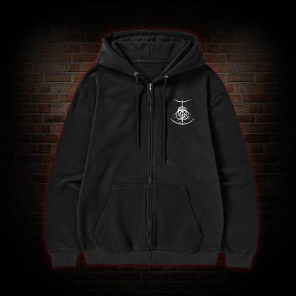 The Black Blade Zipper Hoodie