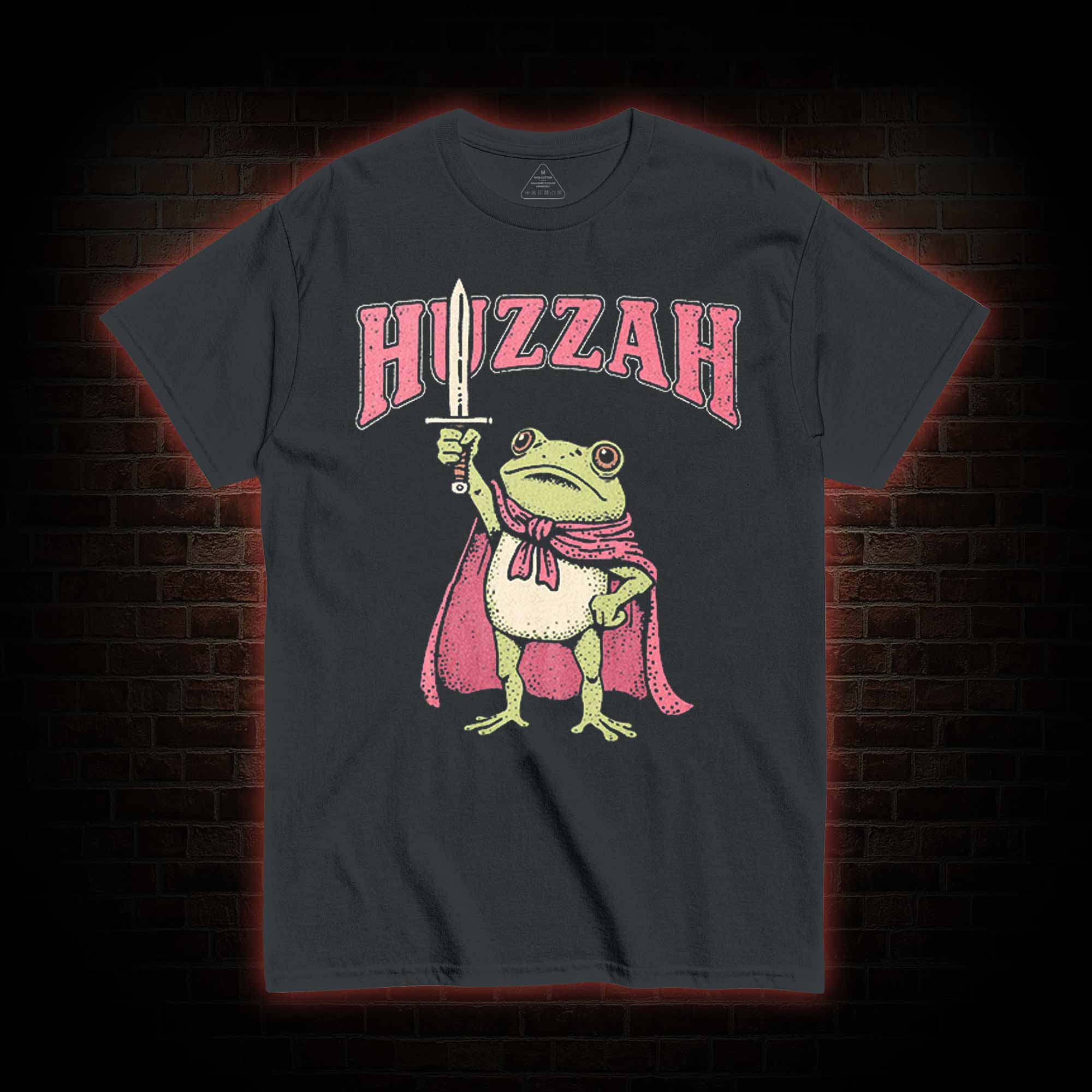 Huzzah Frog with Sword T-shirt