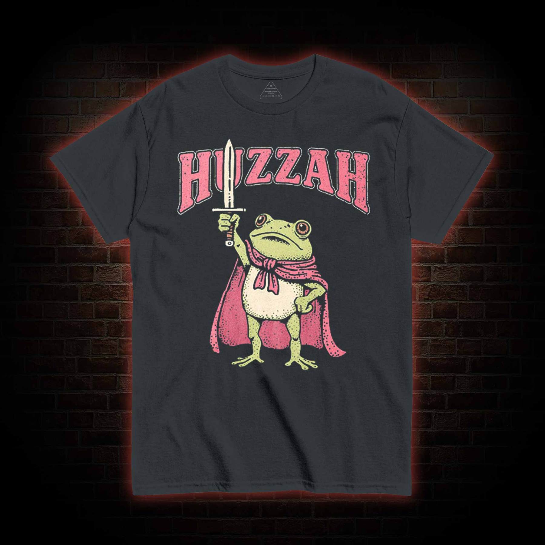 Huzzah Frog with Sword T-shirt