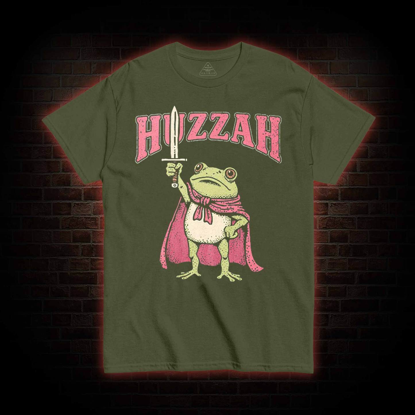 Huzzah Frog with Sword T-shirt
