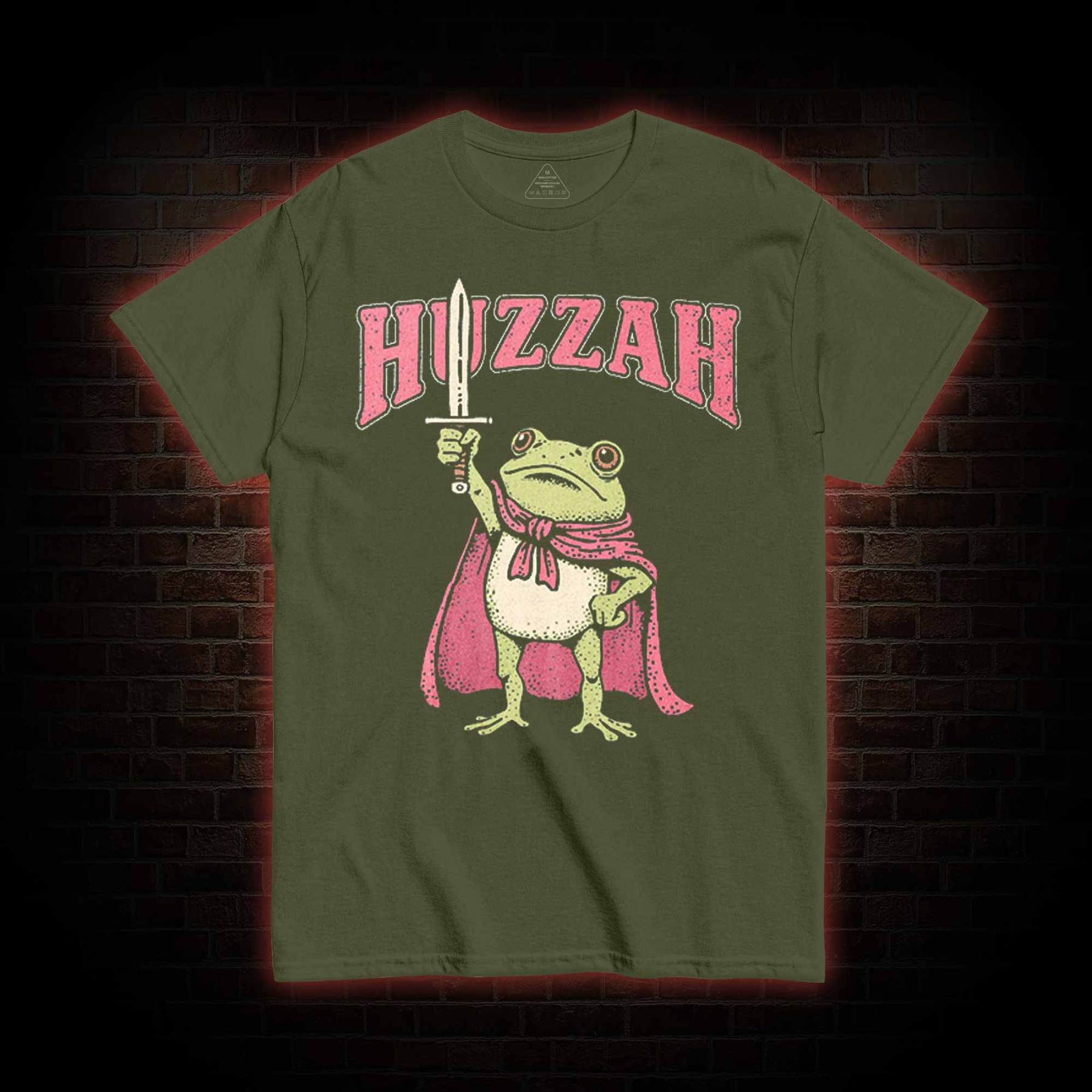 Huzzah Frog with Sword T-shirt