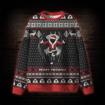 Merry Mothmas Ugly Sweatshirts