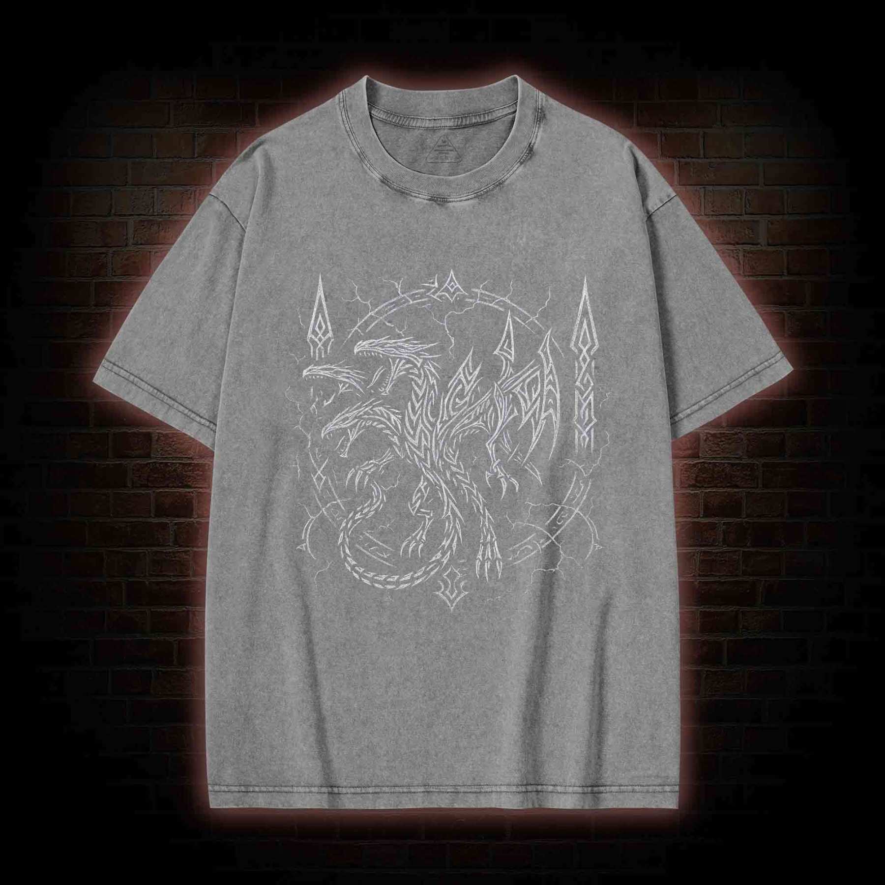 Evil Dragon Washed T-shirt
