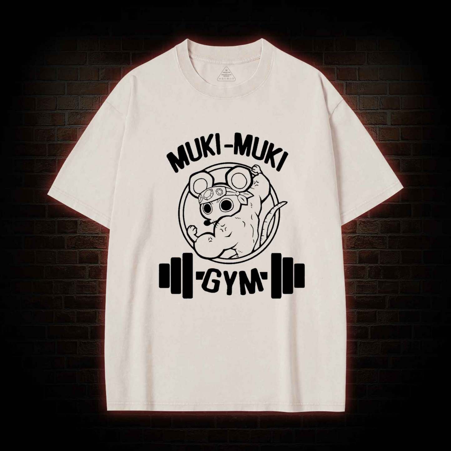 Mouse Workout Washed T-shirt