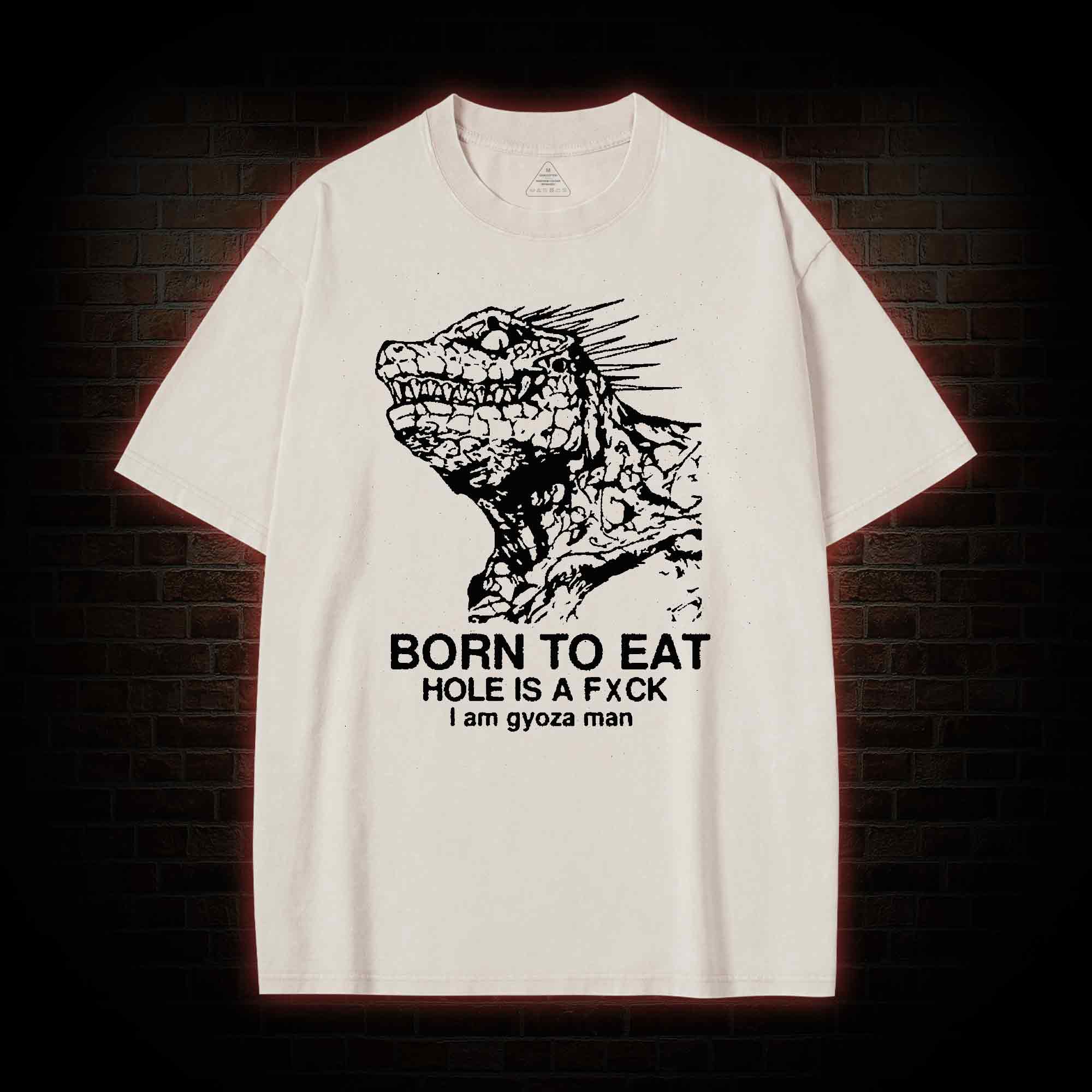 Born to Eat Washed T-shirt