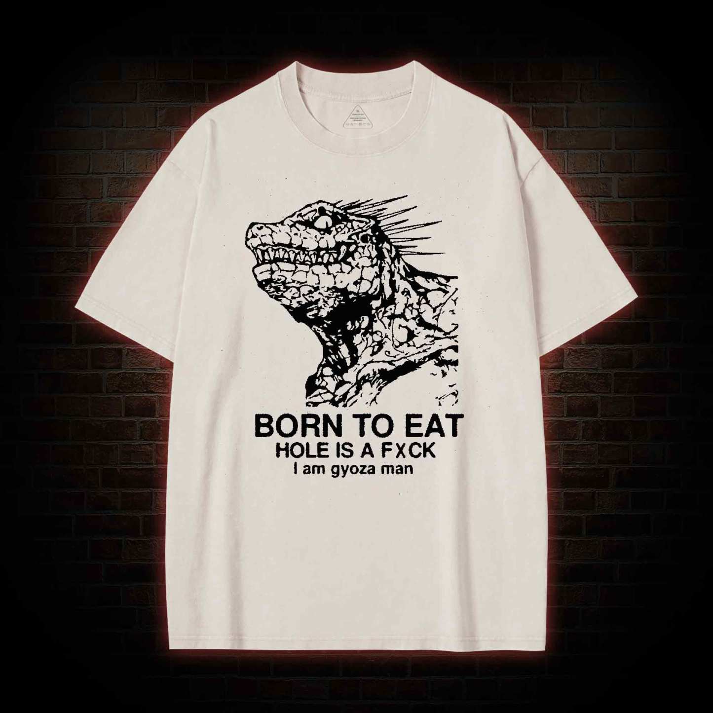Born to Eat Washed T-shirt